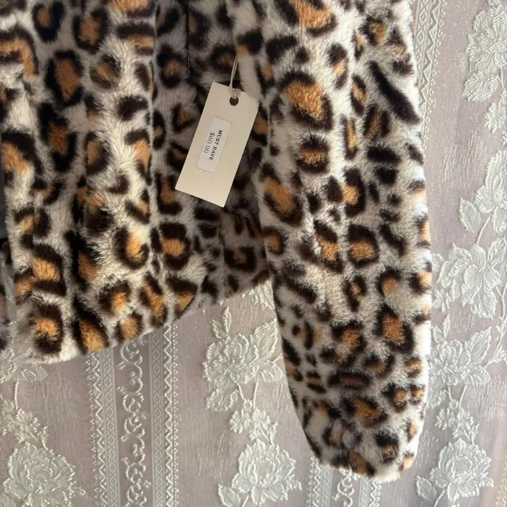 HAVE Women's Faux Fur Leopard Jacket - Picture 2 of 6